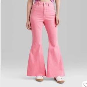 Wild Fable Pink Extreme Flare Jean | Highest Rise
